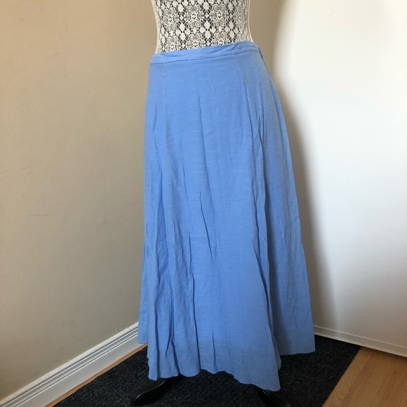Light Blue Designer Nina K Maxi Skirt - Picture 2 of 5
